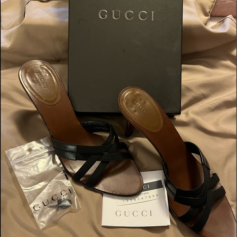 Black Gucci Slip Ons